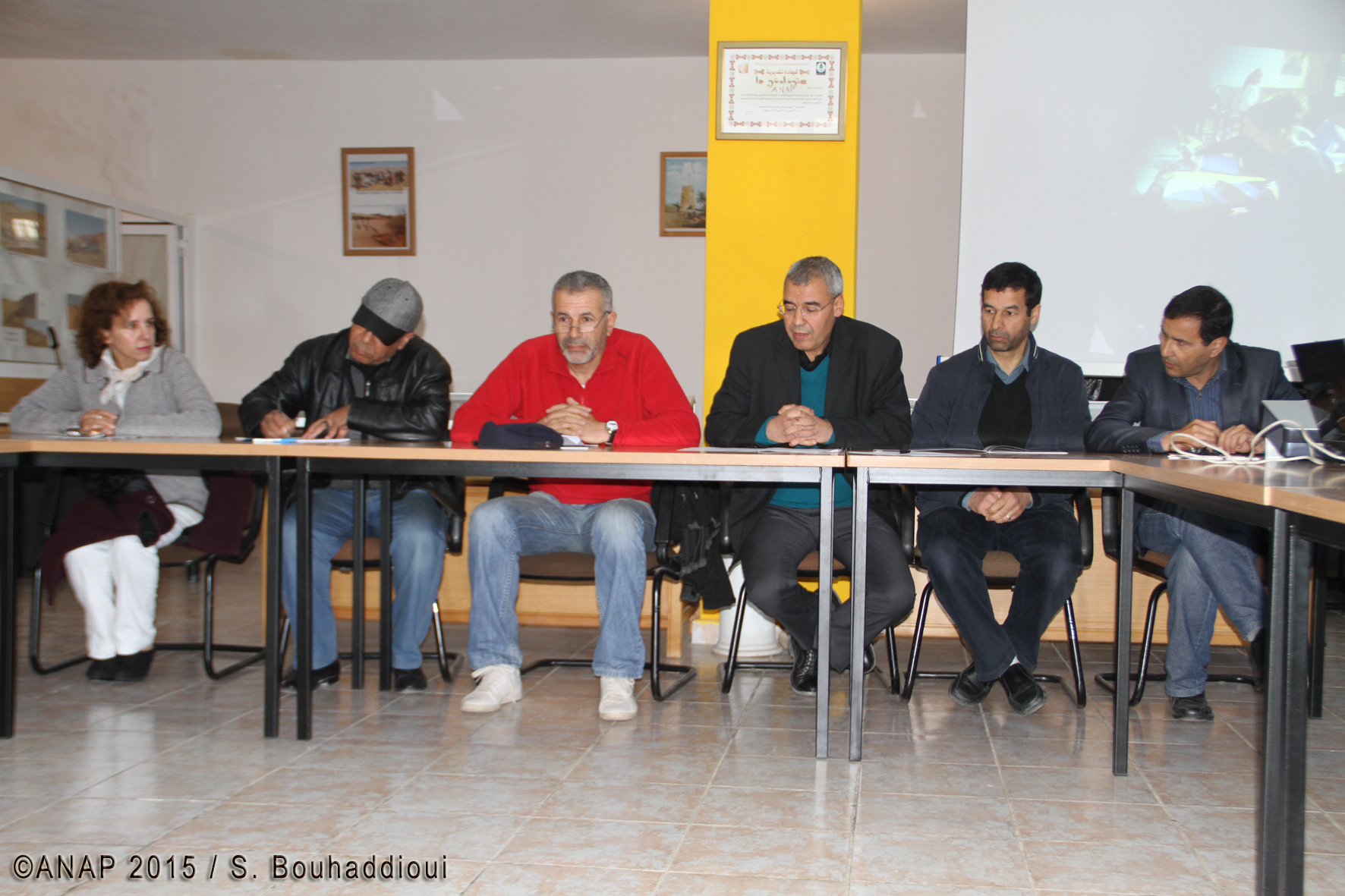 Bureau : Maaroufi Fatiha, Aziz El Arbi, Yousfi Lhoucine, Talbi El Hassan, Et-Touhami Mohammed et Boudchiche Lahbib
