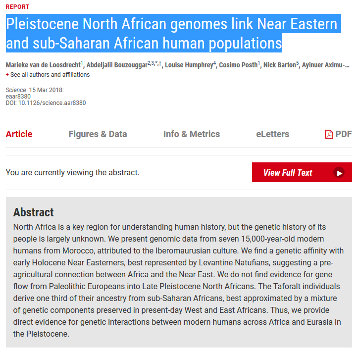 Article ADN Taforalt