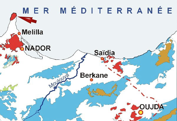 Carte de situation du Cap des 3 Fourches