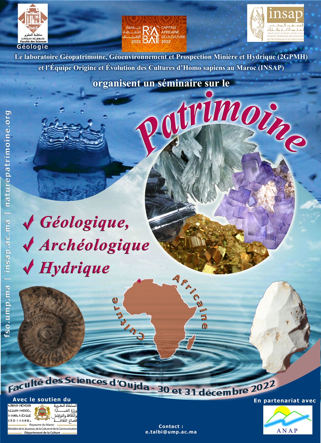 Affiche du s�minaire du Patrimoine 2022