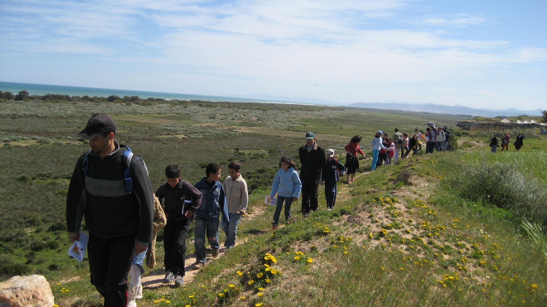 En marche vers la plage