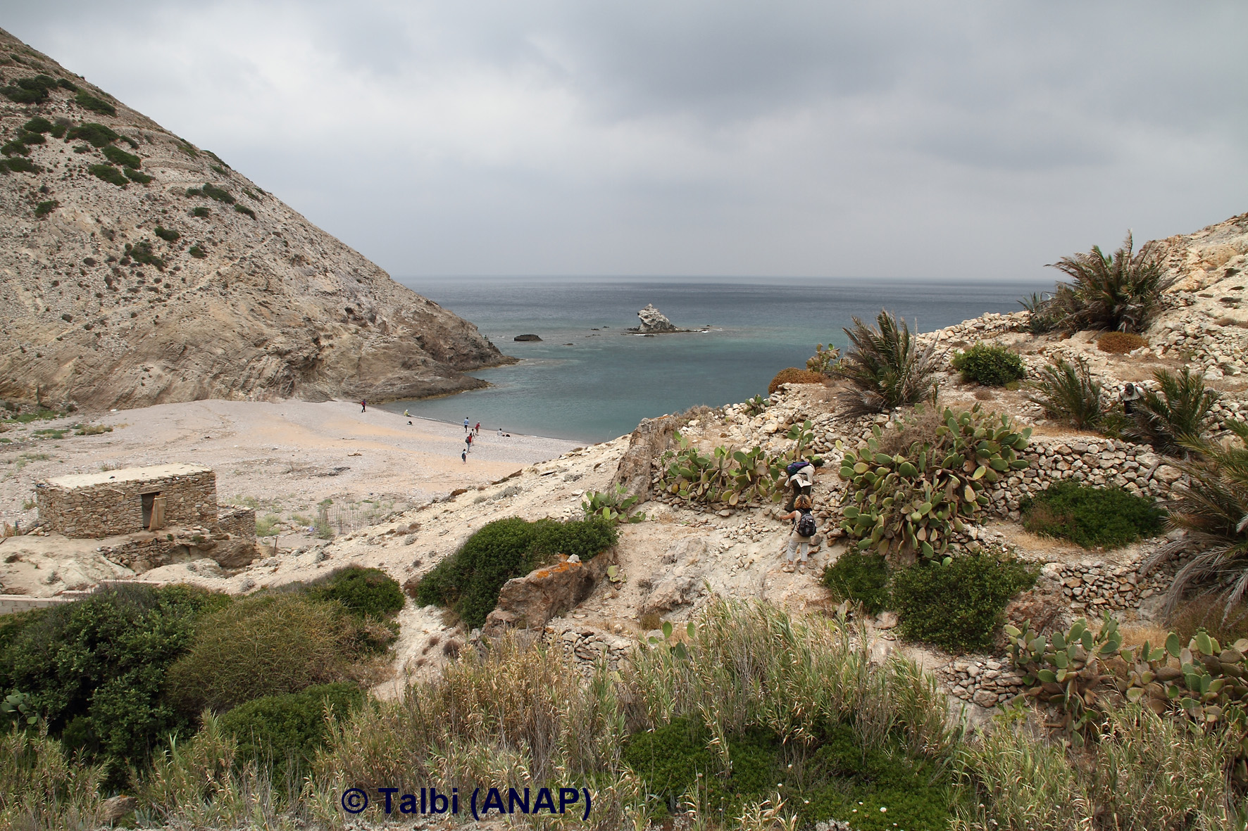 Arriv�e � la plage