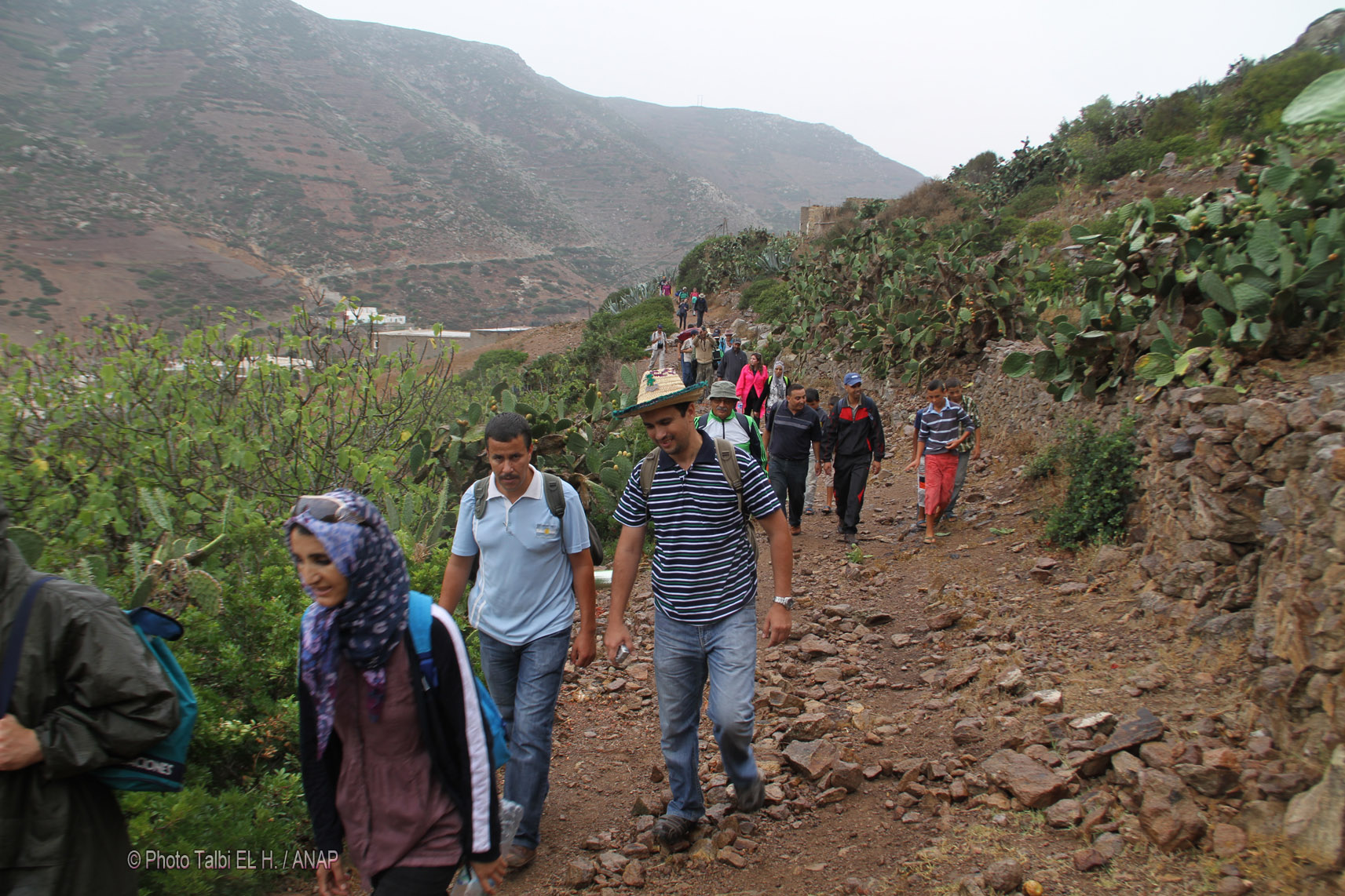 La marche sous la pluie