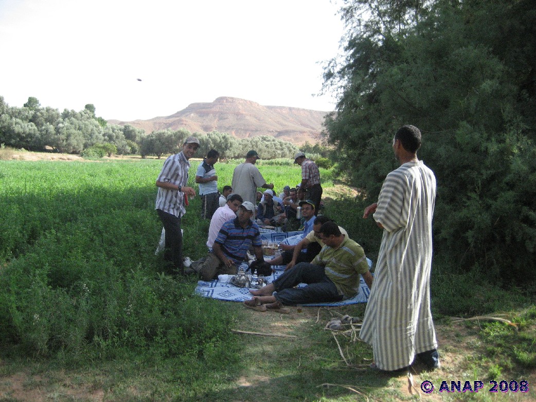 Pause dans les jardins