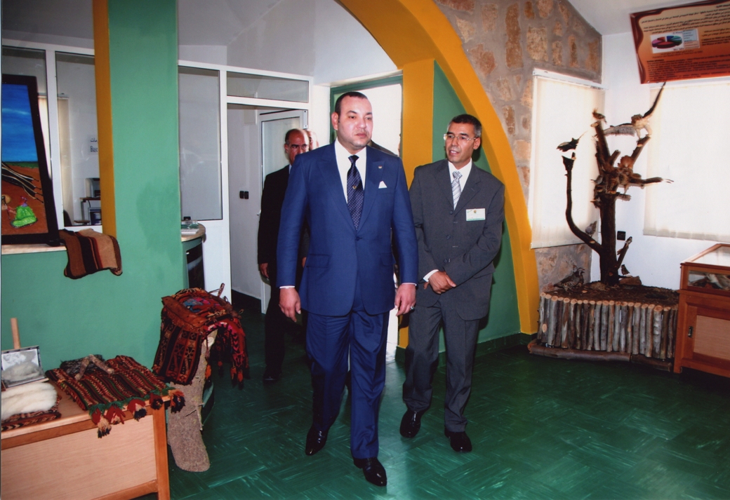 Inauguration de l�Info-kiosque par S.M. le Roi