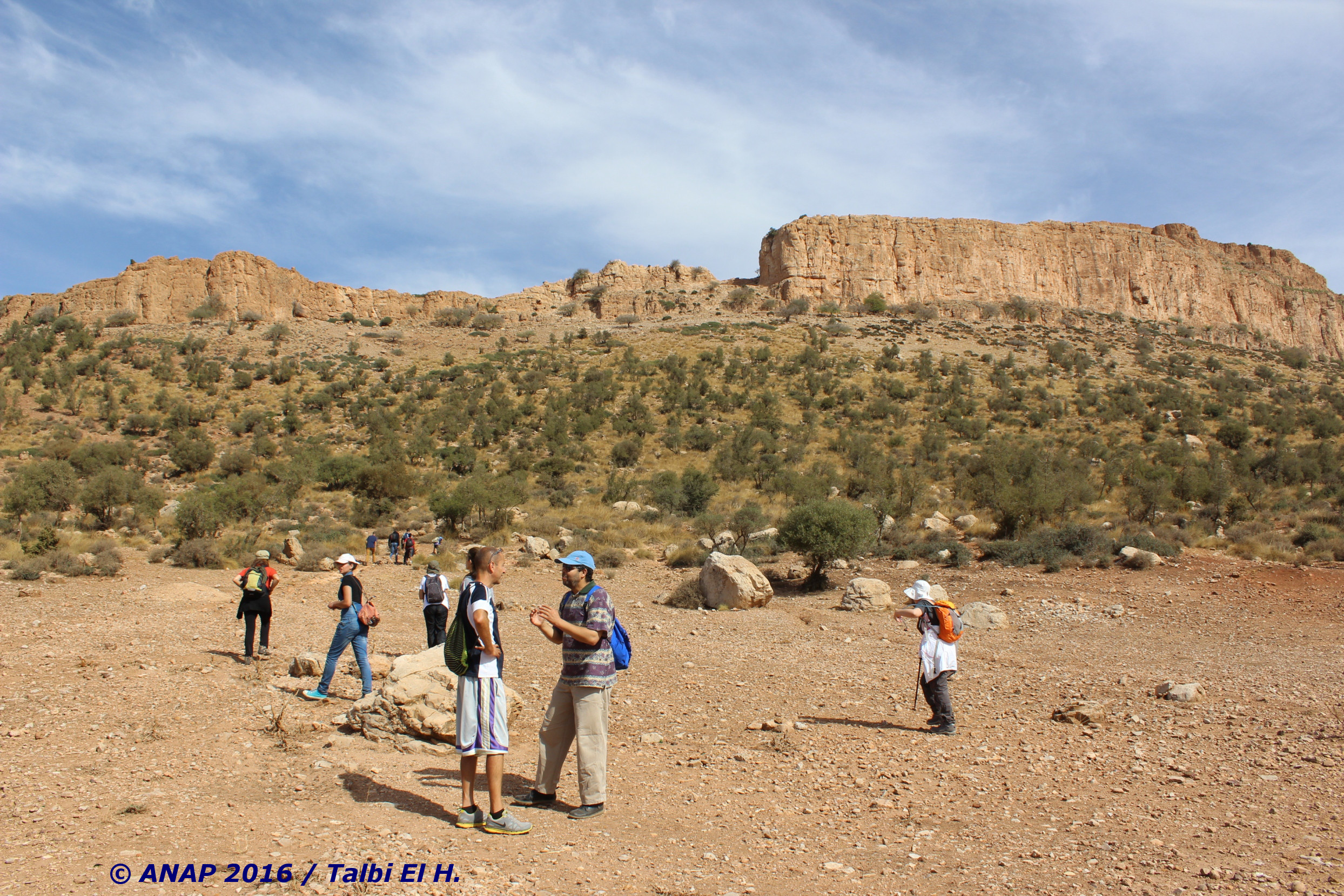 Un peu de palabre avant l'escalade