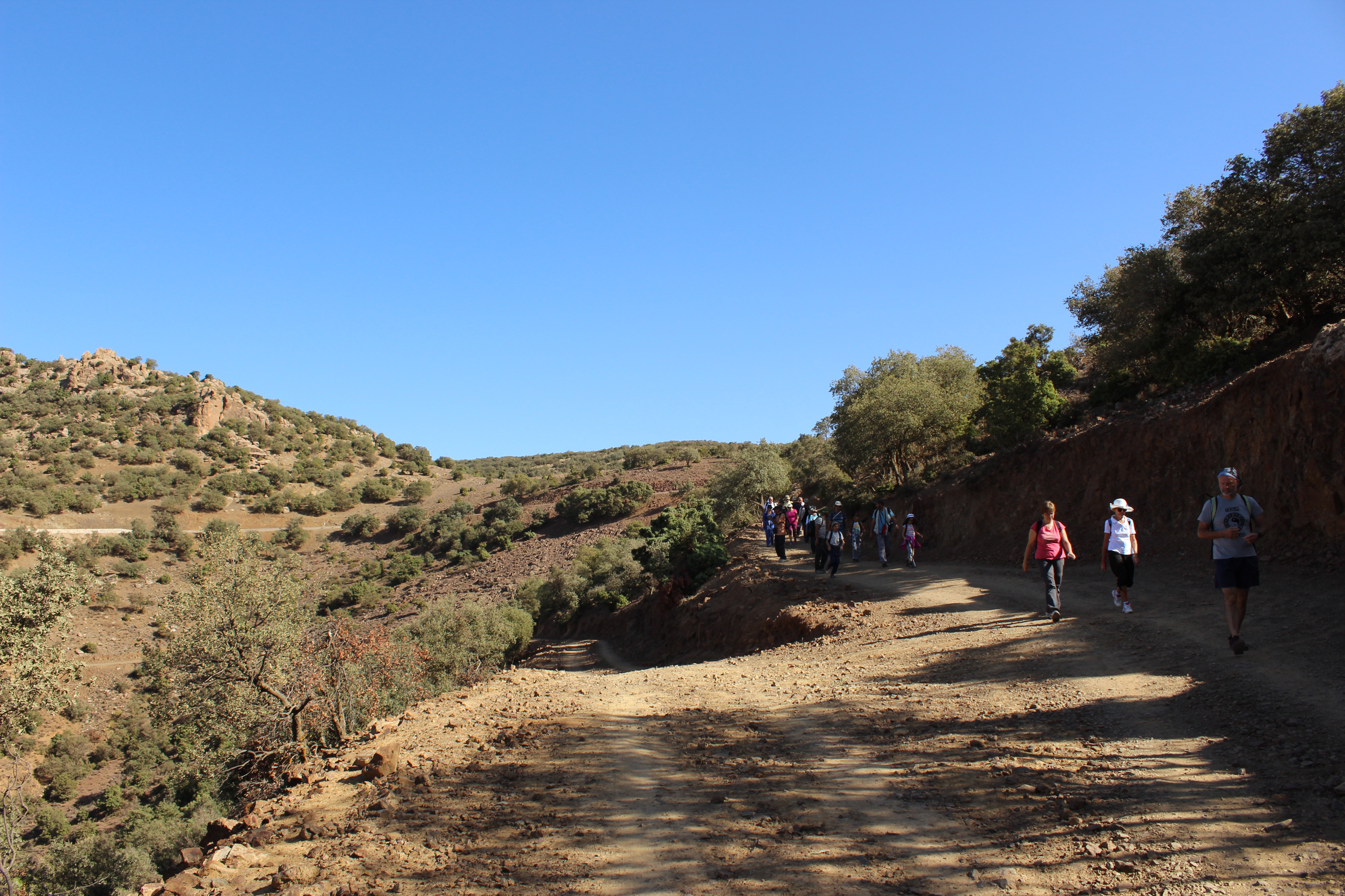 D�part sur la piste