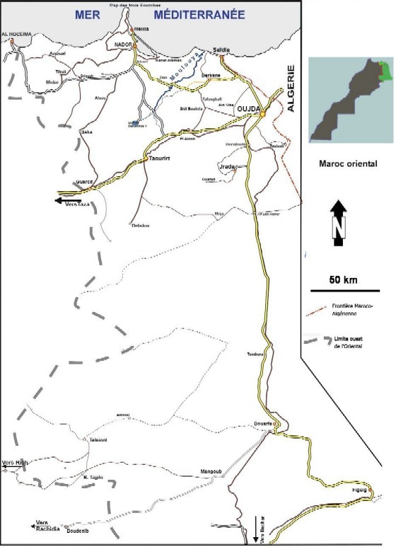Carte de l&acute;Oriental