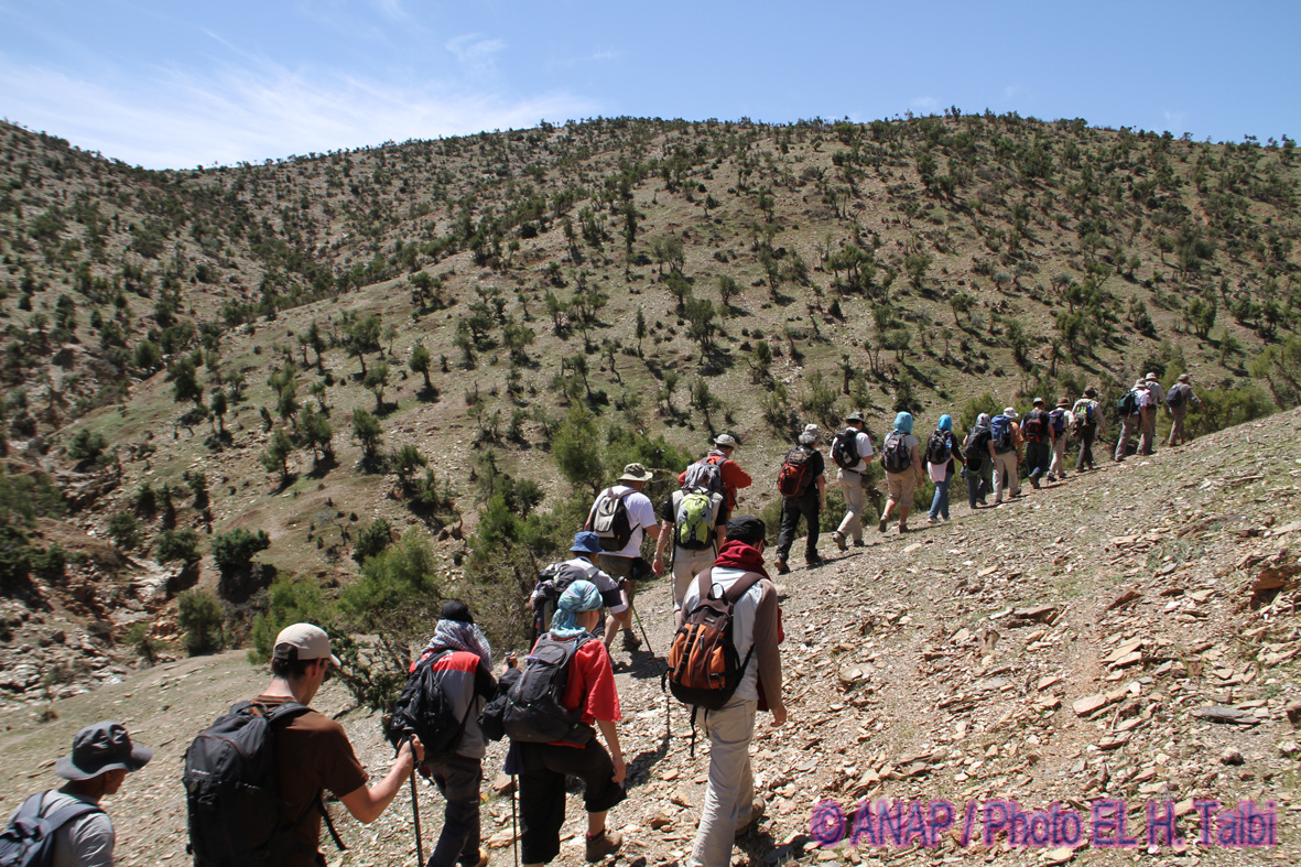 Poursuite de la marche � travers Jbel Abdoun