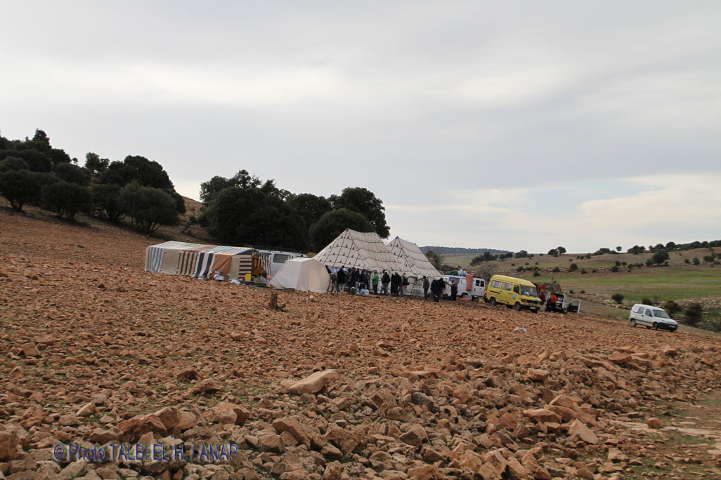 Arriv�e au Bivouac A�n Ichrafene