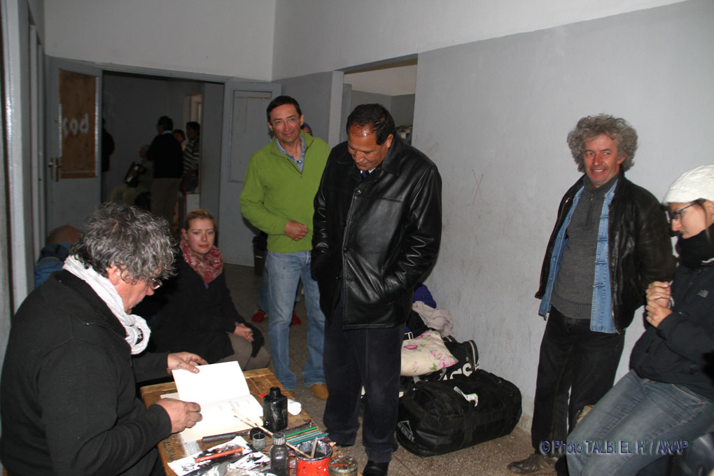 Internat : visite des Autorit�s locales